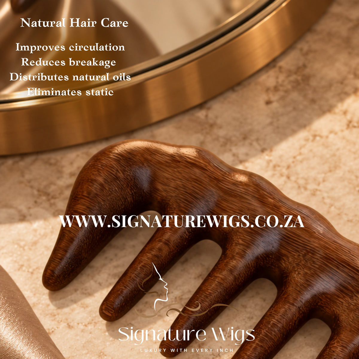 Organic Wooden Hair Care Set - Ancient Head Reflexology