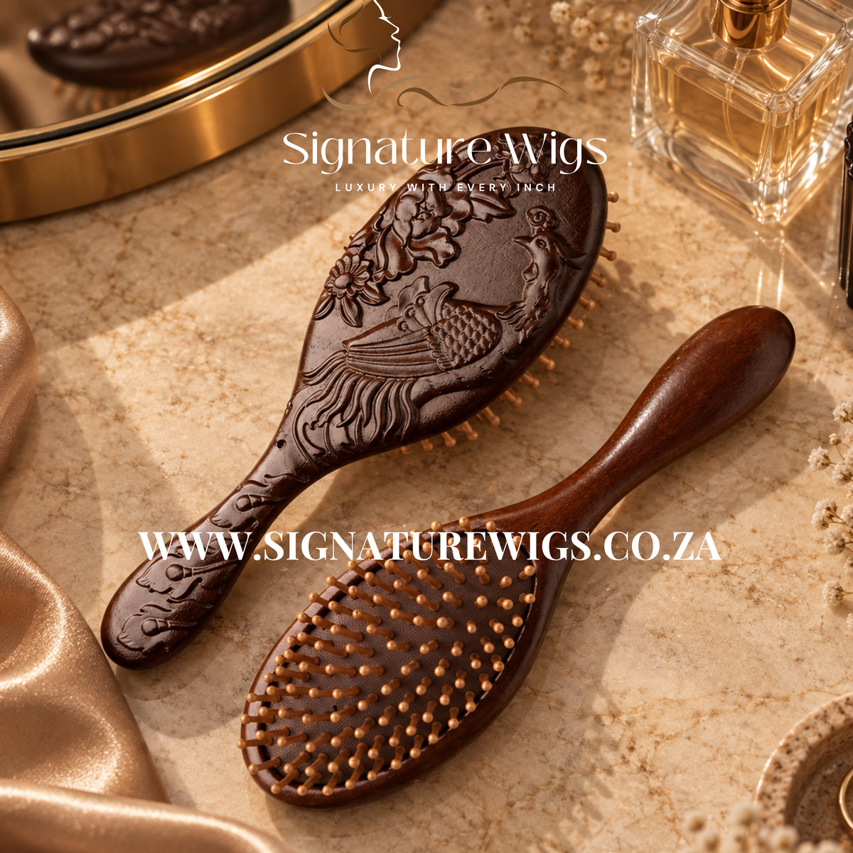 Organic Wooden Hair Care Comb - Ancient Head Reflexology
