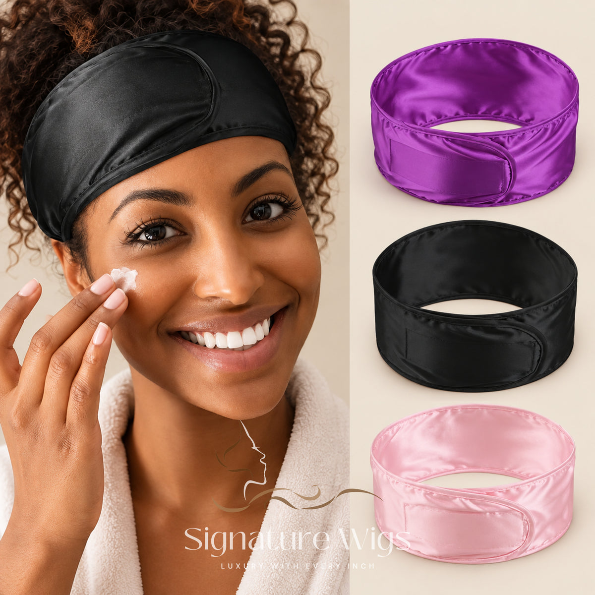 Hair Protection Satin Hairband