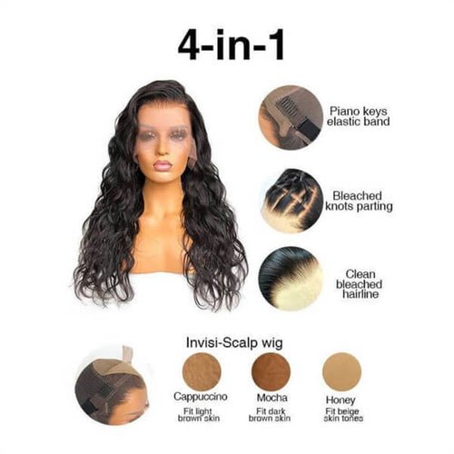 HD Lace 13x6 Natural Wave Lace Front Wig Human Hair