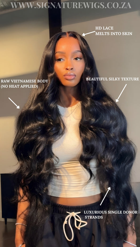 The Signature Body Wave - Authentic Raw Vietnamese Hair wig