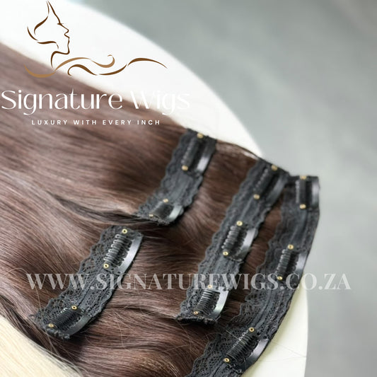 The signature Straight Clip ins - Authentic Raw Vietnamese Hair Clip ins