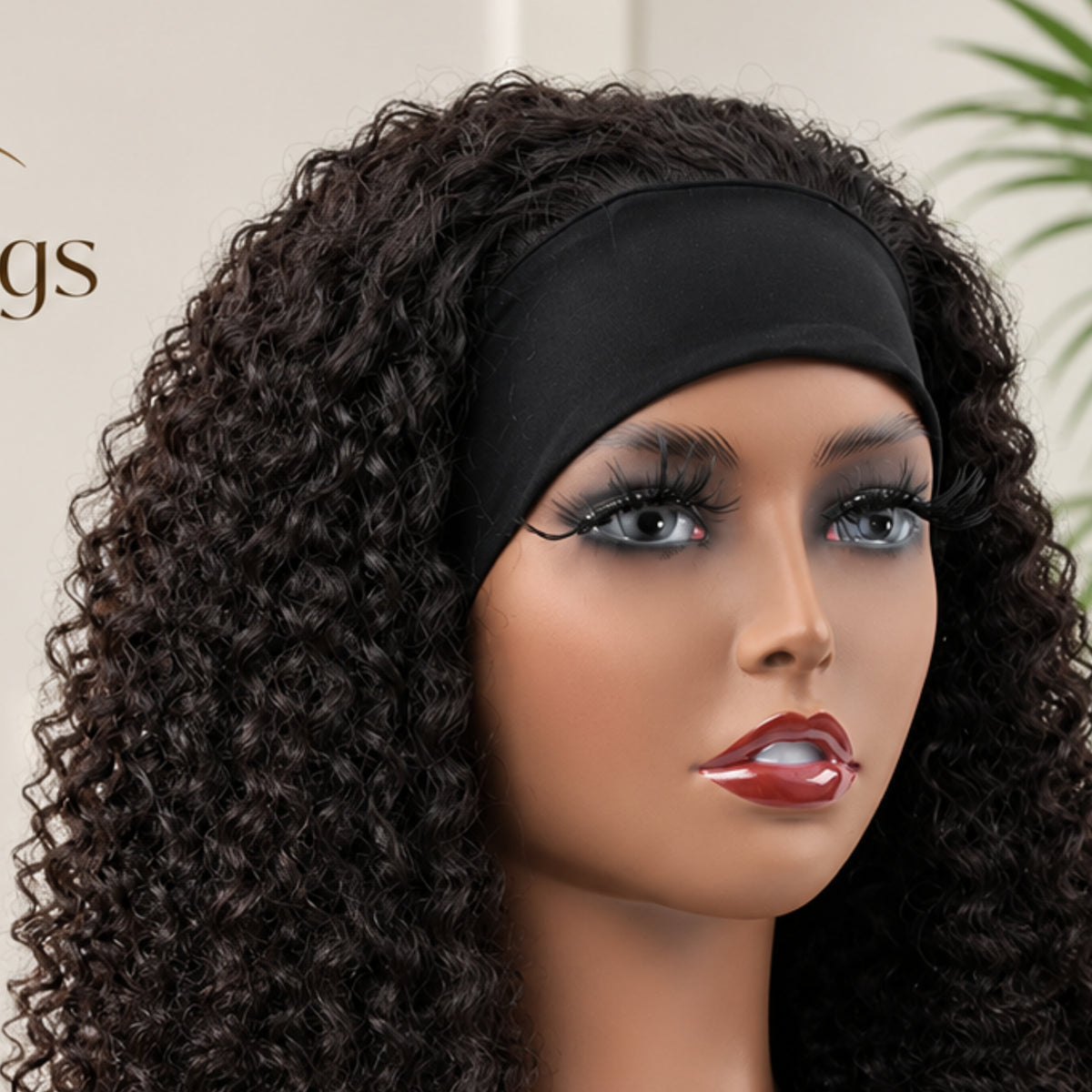 The Naturals - Authentic Raw Burmese Tight Curls Headband Wig Glueless No Lace