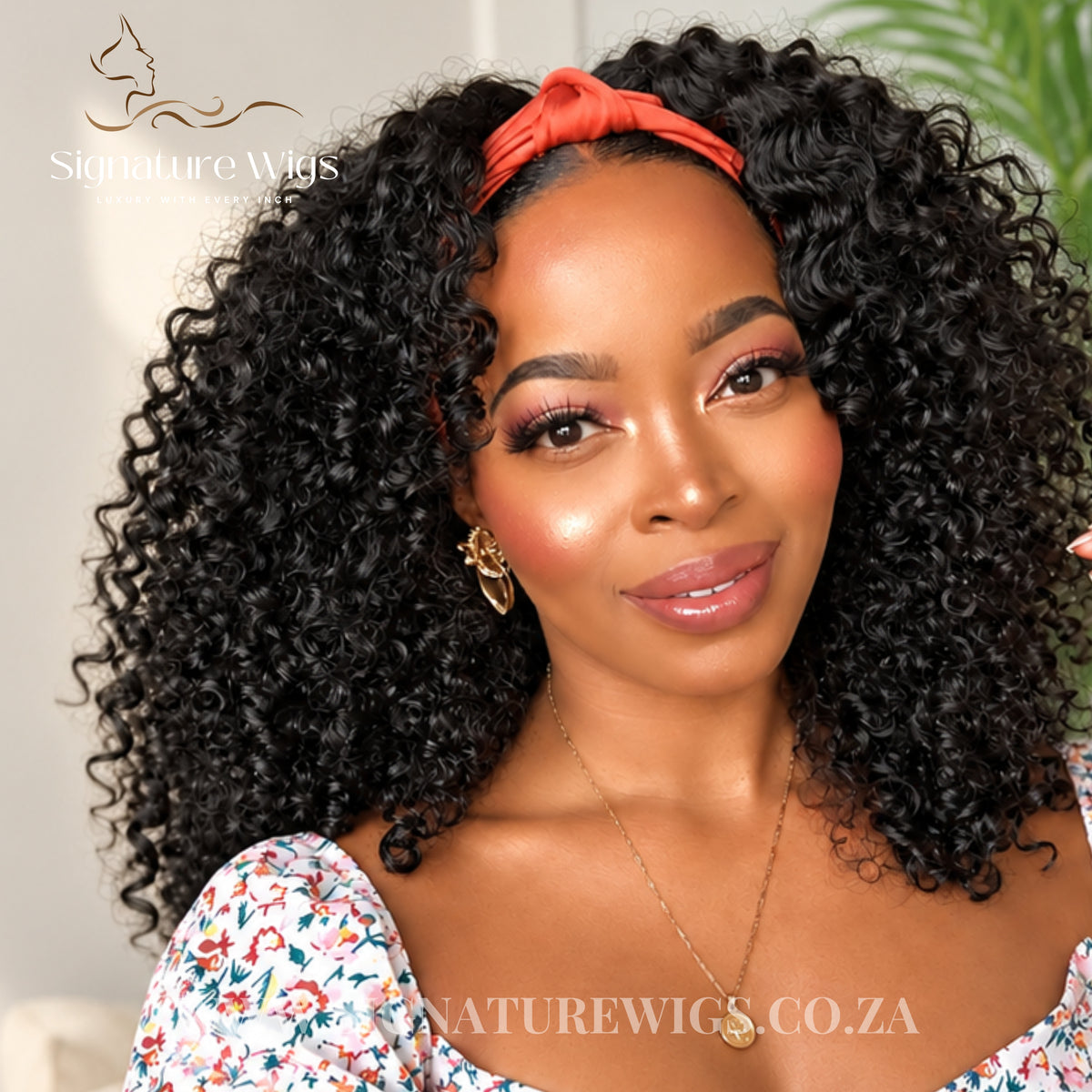 The Naturals - Authentic Raw Burmese Tight Curls Headband Wig Glueless No Lace